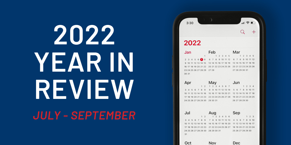 Year in Review 2022: Jul – Sep