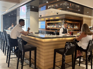 One of the many bars on board, this one adjacent to the main atrium.