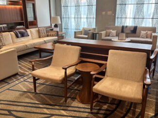 Lounges, easy chairs and delightful soft furnishings abound.