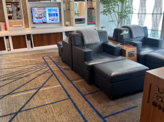 One of the many comfortable nooks around the ship.Th