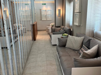 Just relax while you're waiting for a treatment.