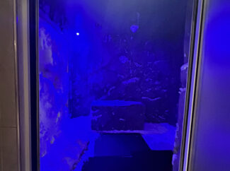 Yes - the snow grotto features real snow for a chilling refreshment.